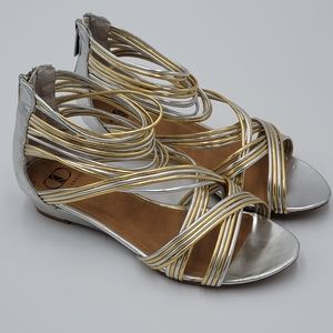Kelsi Dagger Silver/Gold Sandal
